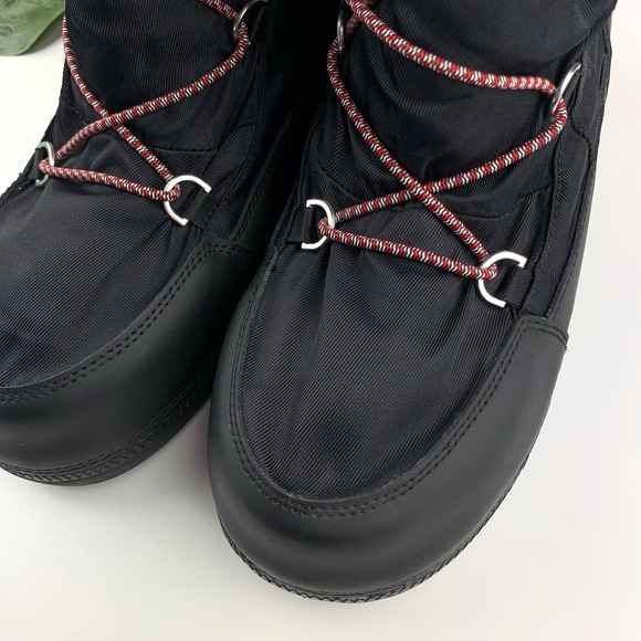 Hunter Original Snow Boots Black Short Quilted Waterproof Platform Women’s 8 - Picture 3 of 13